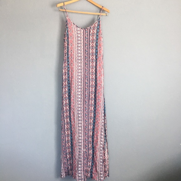 Pink Rose, spaghetti strap maxi dress - Picture 1 of 6
